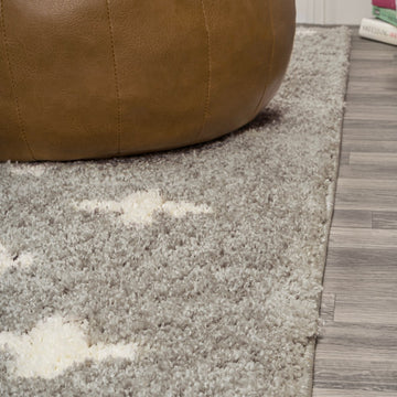 Cristo Berber Geometric Shag Area Rug
